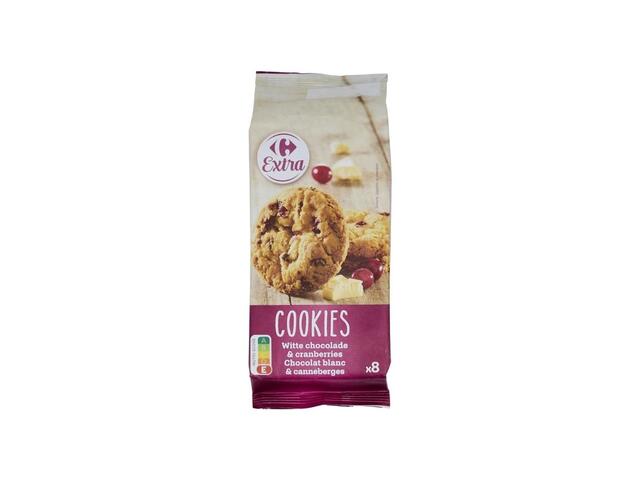 Cookies Chocolat Blanc Cranberries Carrefour Extra 200g