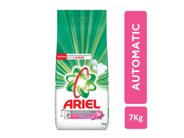 Détergent Lessive en poudre Automatique Fraicheur Downy Ariel 7Kg