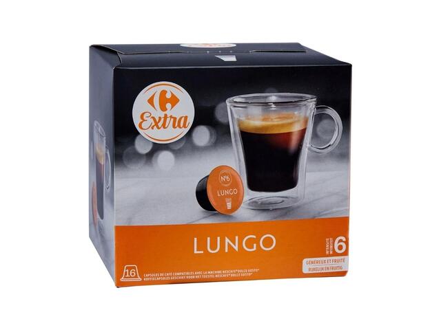 Café Capsules Lungo Carrefour Extra 16 Capsules