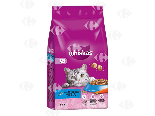 Croquettes au Thon pour Chats Adultes Whiskas 1,75Kg.