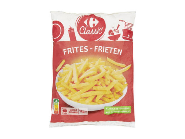 Frite 9/9 Carrefour Blanc 1kg.