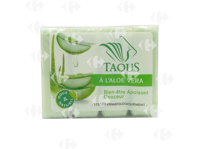 Savon Dur Aloe Vera Taous 4x125g