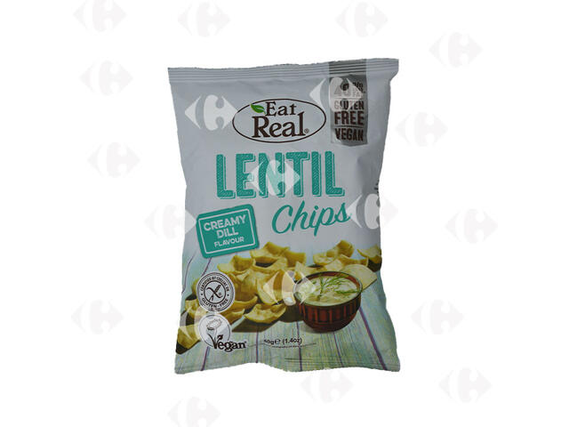 Chips Lentilles Crème Aneth Sans Gluten Eat Real 40g