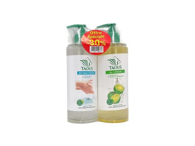 Savon Liquide Antibactérien Citron Taous 470ml