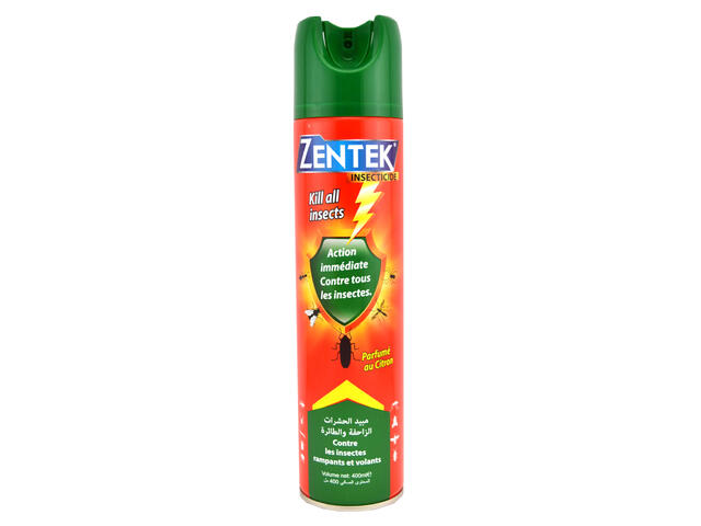 Insecticide Aérosol Contre Tous les Insectes Zentek 400ml