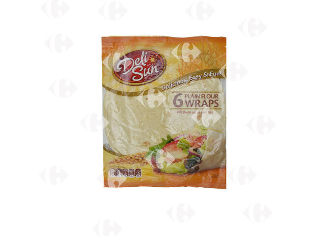 Wraps de Farine de Blé Deli Sun 360g 6 feuilles