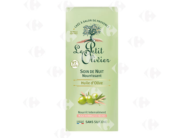 Soin de Nuit nourissant Huile D'Olive Le Petit Olivier 50ml