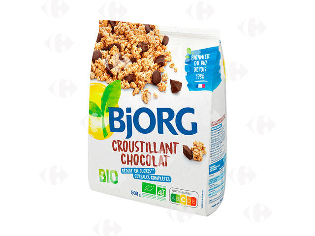 Céréales Croustillants au Chocolat Bjorg 500g.