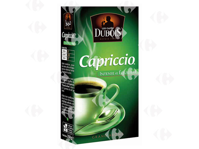 Café Moulu Capriccio Intense et Équilibré Dubois 225g