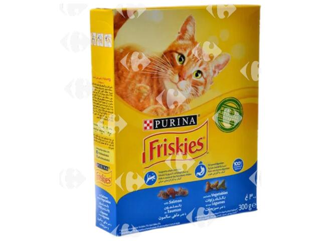 Croquettes au Saumon et Légumes pour Chats Adultes Friskies 300g