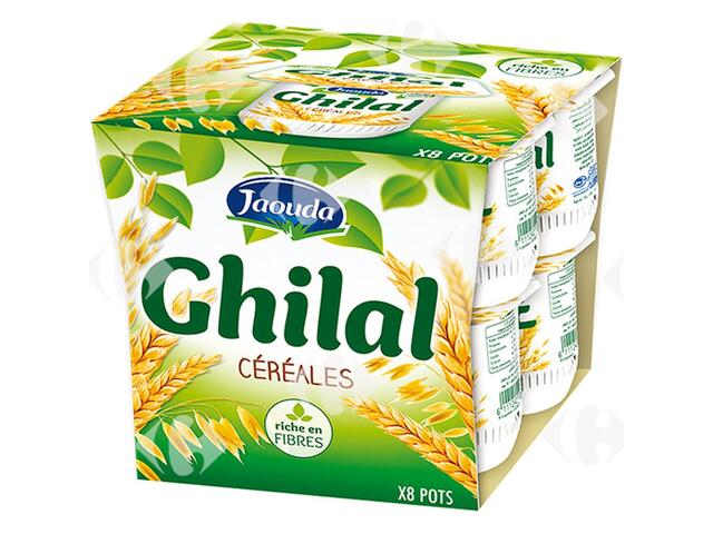 Pack Yaourt Brassé Céréales Ghilal Jaouda 8x110g.