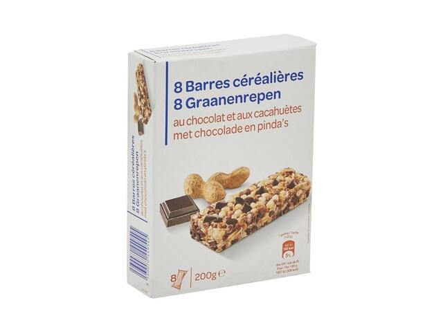 Barres Céréales Cacahuètes Chocolat Simpl 8x25g