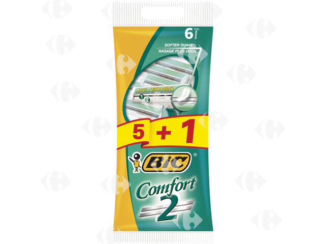 Rasoir Jetable Comfort BIC 6 unités