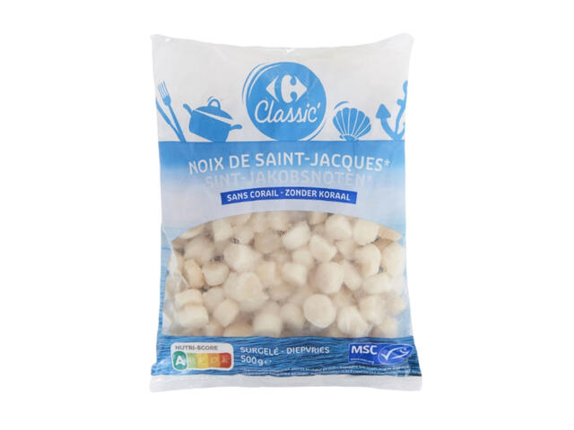 Noix De Saint-Jacques Sans Corail Carrefour 500g.