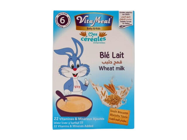 Vitameal Bébé Céreales Blé et Lait 200g