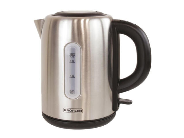 Bouilloire Électrique en Inox Kröhler 1,7L.