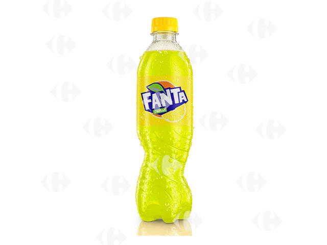 Boisson gazeuse Fanta citron bouteille 1L.