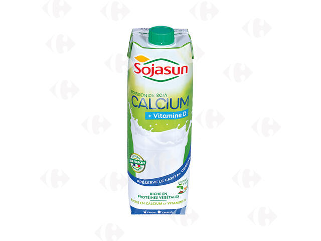 Lait de Soja Calcium et Vitamine D UHT Sojasun 1L