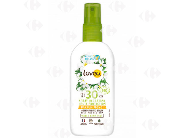 Spray Hydratant Haute Protection SPF 30 Lovea Bio 100ml.