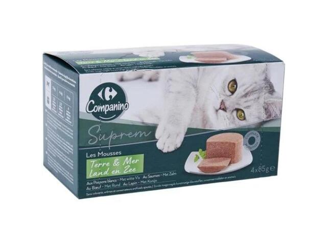 Pâtée pour Chat Adulte Carrefour Companino 4x85g