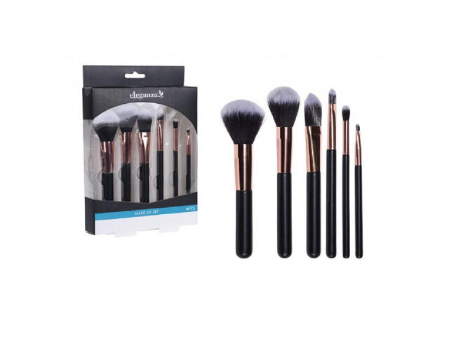 Set Pinceaux de Maquillage Eleganza 6 unités