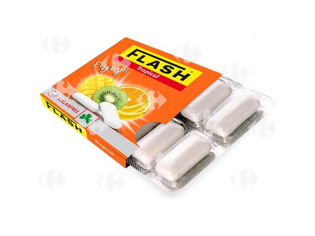 Chewing-Gum Tropical Blister Flash 12 unités