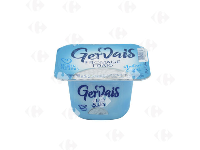 Fromage Frais Nature Sucré Gervais 80g.