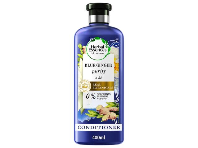 Après Shampooing purifiant : renew Eau Micellaire & Gingembre Bleu Herbal Essences bio 400ml