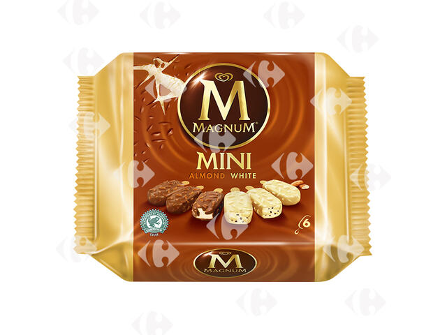 Pack Mini Bâtonnets Glacés White Almond Magnum 6x60ml