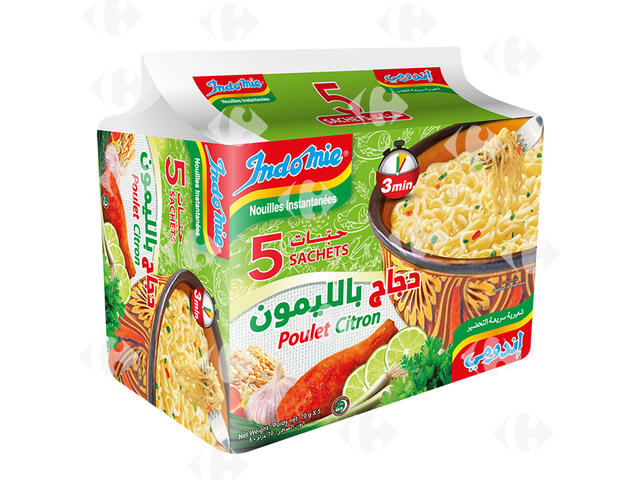 Nouilles Saveur Poulet Citron Indomie 5x75g