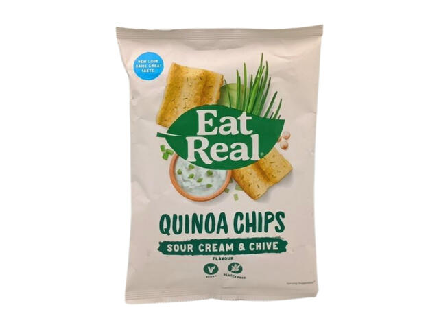 Chips Quinoa Sans Gluten Crème Aigre Ciboulette Vegan Eat Real 30g