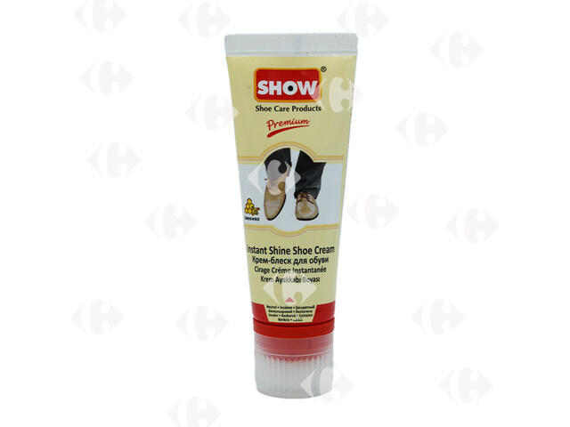 Cirage Crème en Tube pour Chaussures en Cuir Neutre Show 75ml