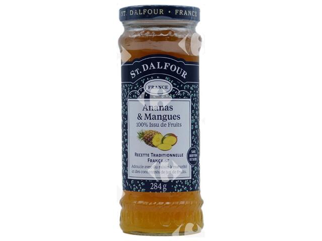 Confiture d'Ananas et Mangue Sans Sucre Saint Dalfour 284g