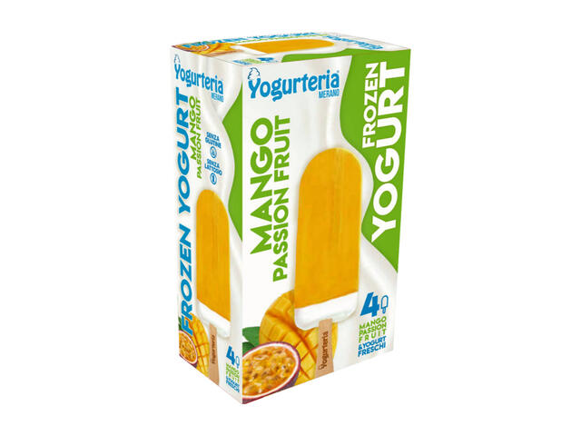 Bâtonnet de Glace Yaourt Mangue Sans Lactose Yogurteria 4x280ml.