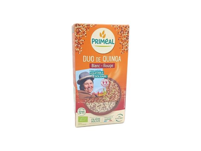 Duo de Quinoa Rouge et Blanc Bio Primeal 500g.