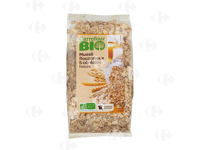 Muesli Aux 5 Céréales Carrefour Bio 500g