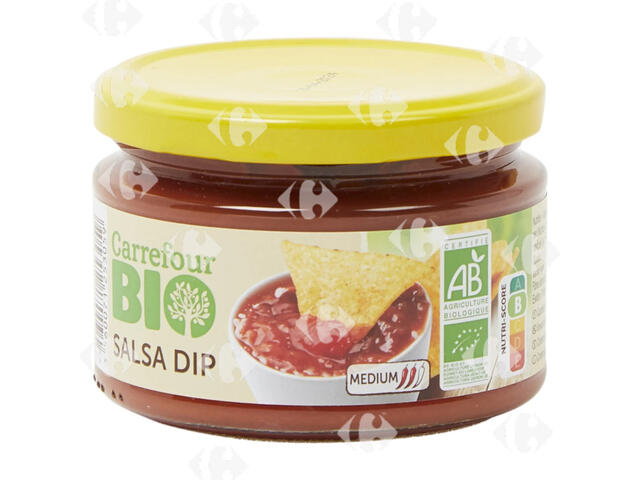 Sauce Bio Salsa Dip Medium Carrefour Bio 260g.