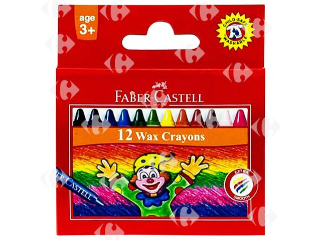 Crayons à cire petit modèle Faber Castell 12 unités