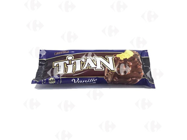 Bâtonnet de Glace Vanille, Chocolat & Amande Titan 120ml.