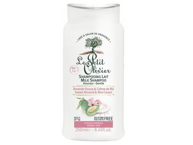 Shampooing Amande Douce & Riz -Le Petit Olivier 250ml