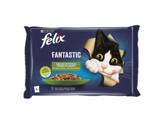 Pâté Sélection aux Légumes en Gelée Felix 4x85g
