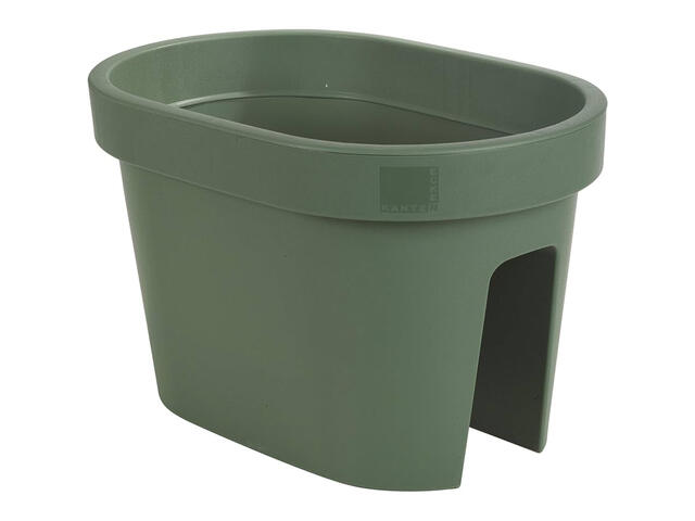 Pot Oval de Balcon Vert 27x40x25cm.