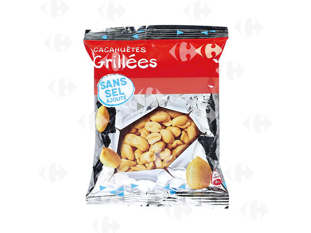 Cacahuètes Grillées sans Sel Carrefour 200g