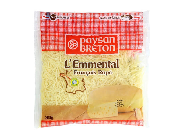 Fromage Emmental Râpé Paysan Breton 200g