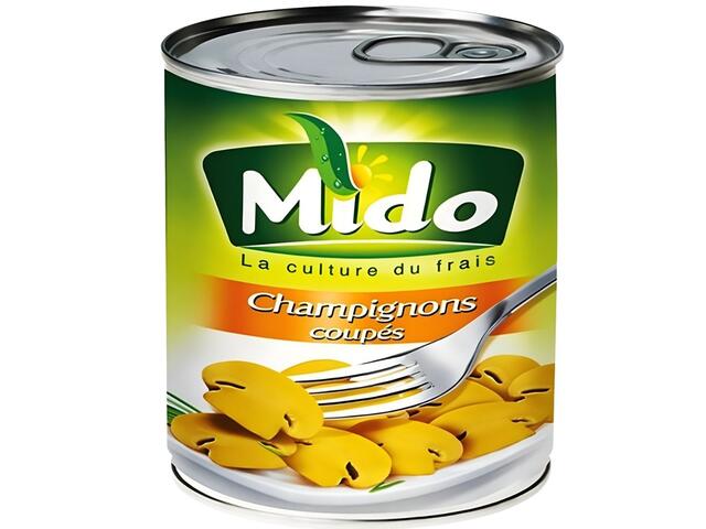 Conserve de Champignons Coupés Mido 400g