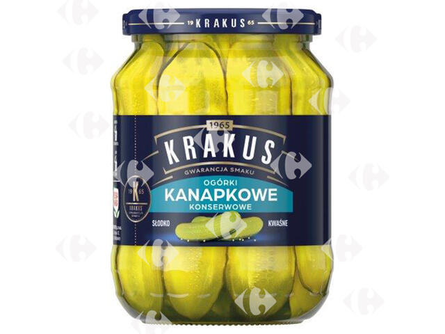 Cornichons à l'Aneth Marinés Krakus 670g.