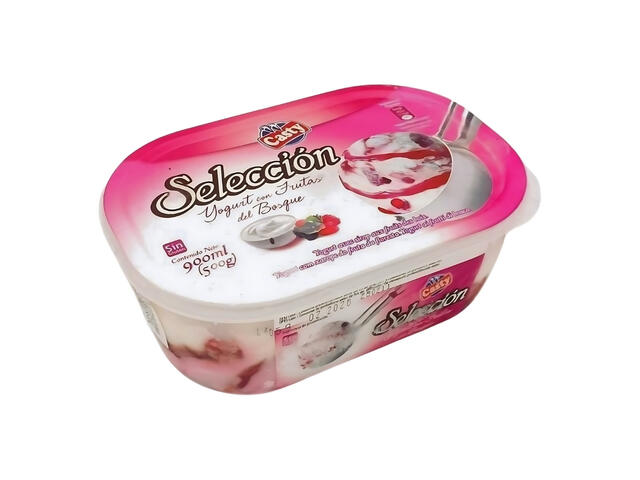 Pot de Glace Yaourt aux Fruits de Bois Casty 900ml.