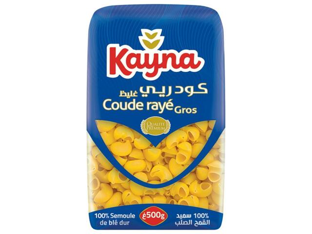 Pâtes Coudes Rayé Gros Kayna 500g.