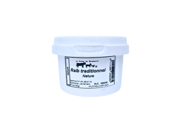 Raib Traditionnel Nature Ferme de Bouskoura 250g.