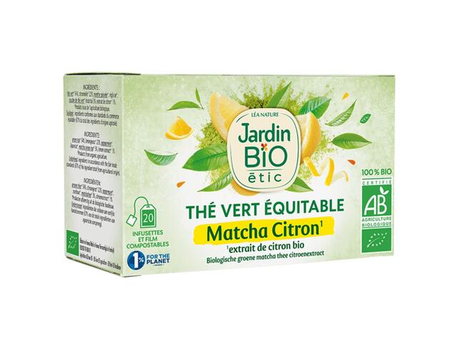 Infusion Thé Vert Citron Matcha Yogi Tea Bio 20 Unités